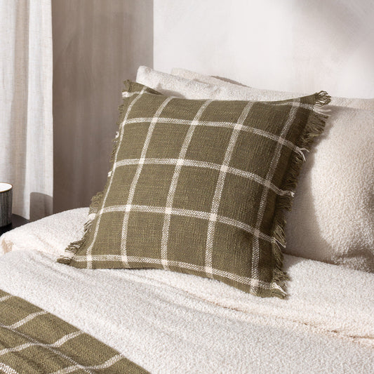 Beni Cushion Moss/Natural